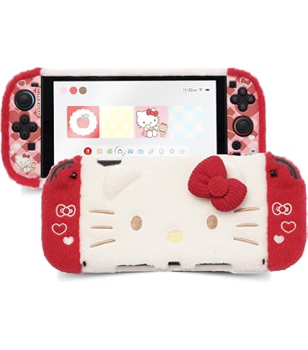 GeekShare Cute Plush Protective Case Compatible with Nintendo